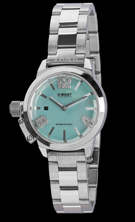 U-BOAT CLASSICO LADY 30MM ACQUAMARINE 8900 Replica Watch